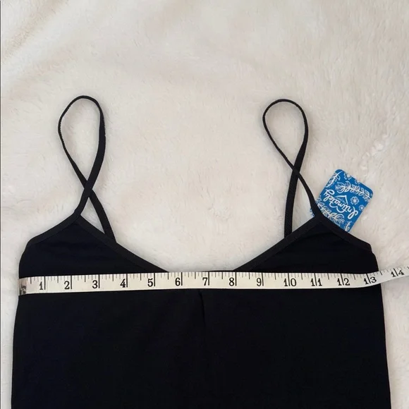 NWT Free People Black Seamless Mini Slip Size M/L - Picture 5 of 7